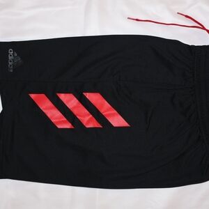 adidas Kids Black and Red Shorts